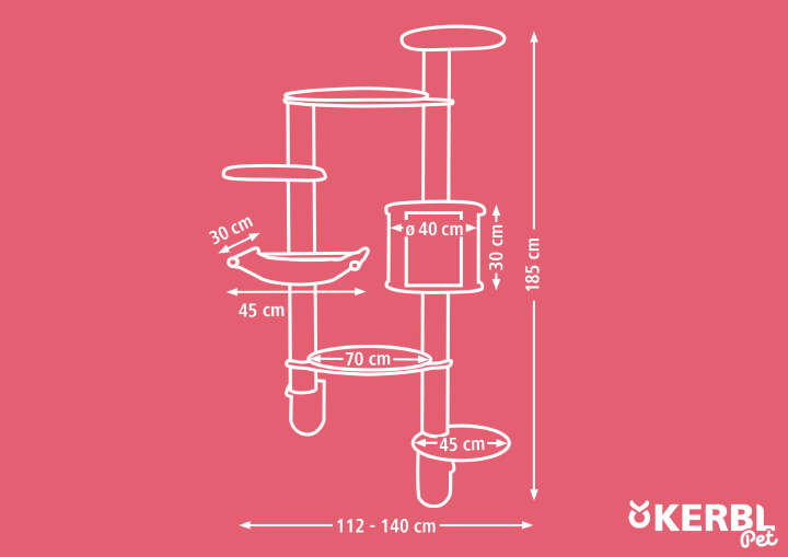 KERBL Wandkratzbaum Dolomit XL